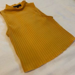 Yellow crop top